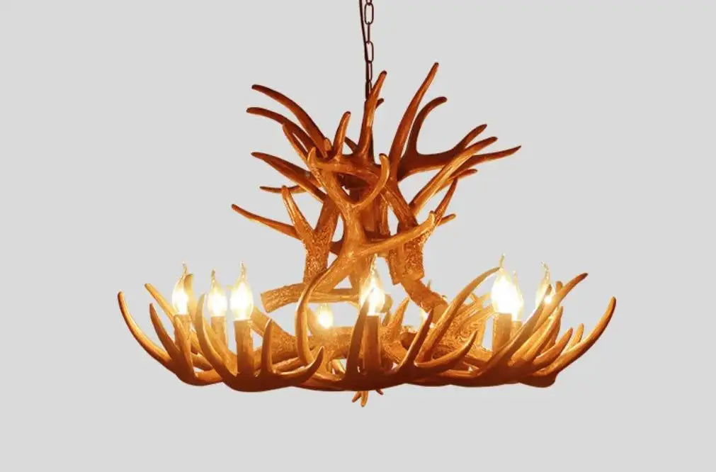Rustic Antler Chandelier