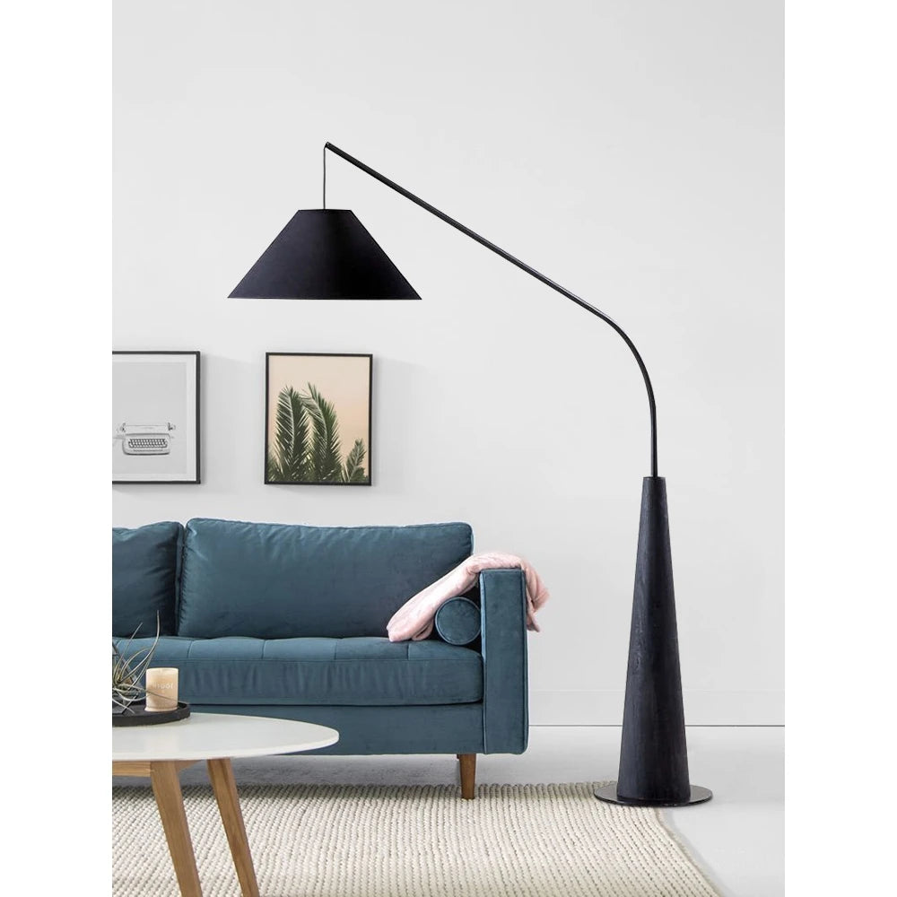 antique wooden floor lamp