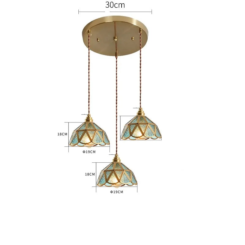 beautiful stained glass pendant light
