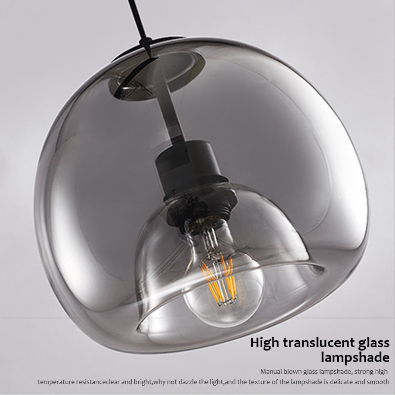 black globe chandelier