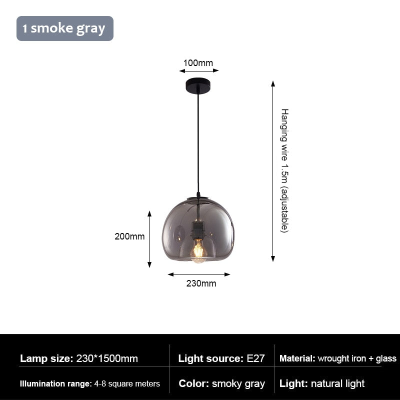 black globe pendant light