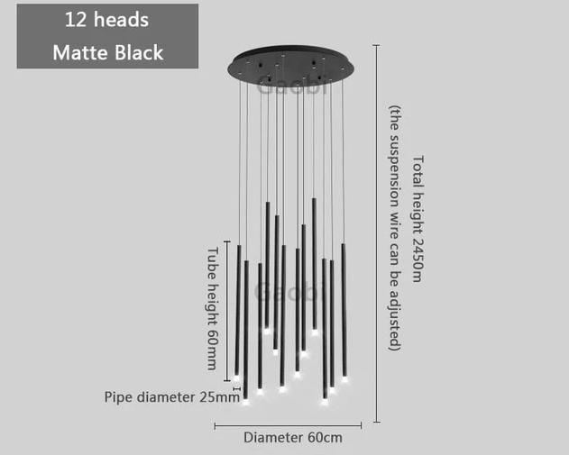 cascading chandelier light