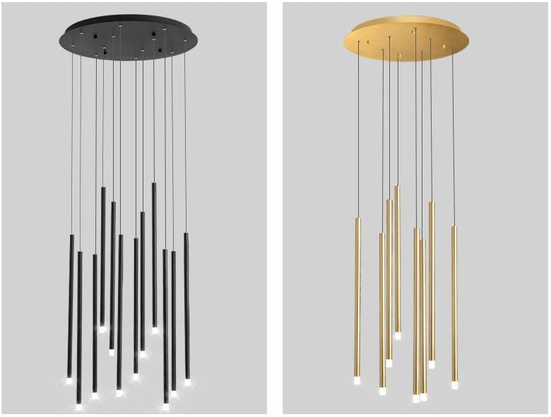cascading pendant chandelier