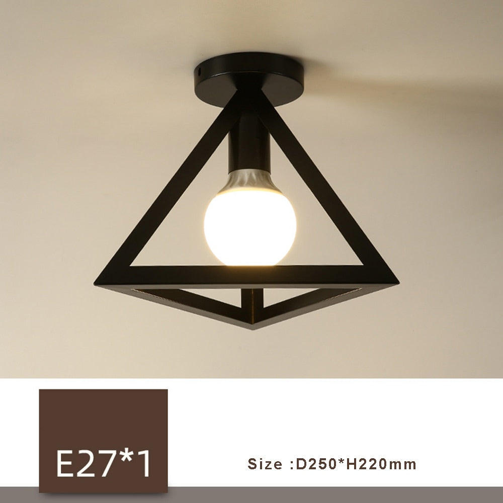 triangle cage light cover