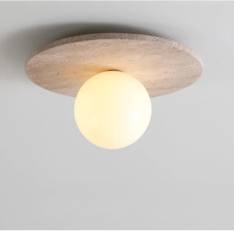 Stone ceiling round LED lights