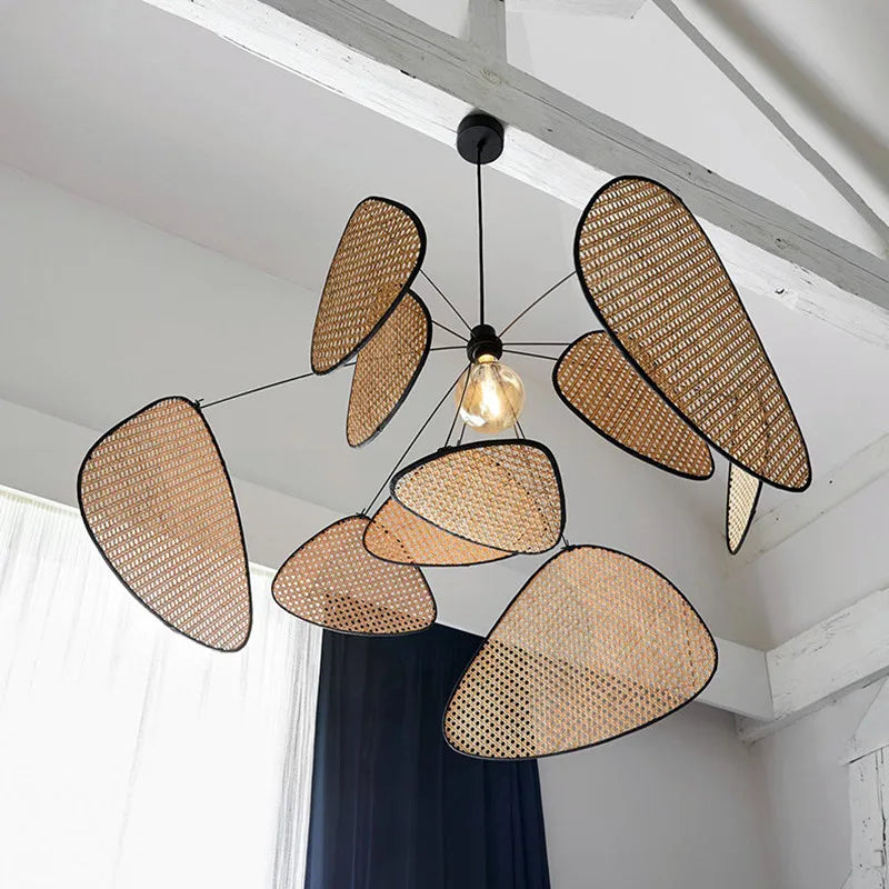 chandelier wicker
