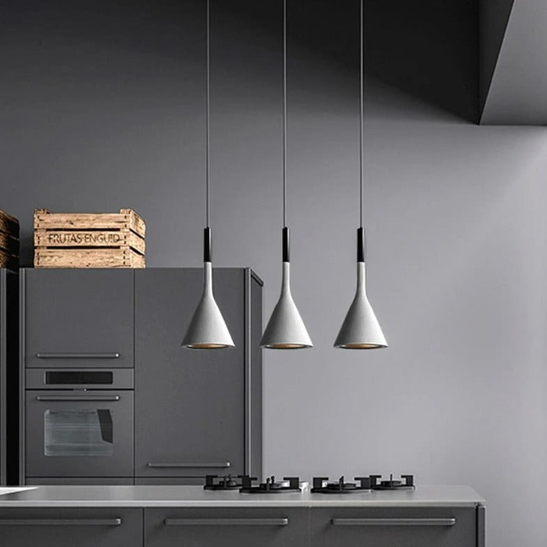 cone hanging pendant light for kitchen island