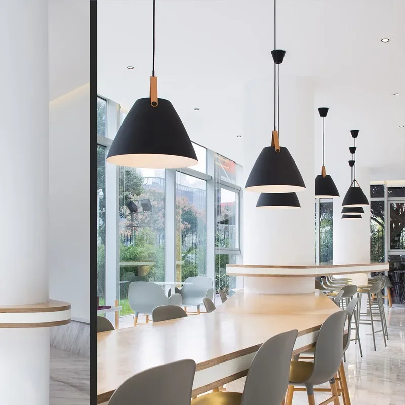 cone pendant light black