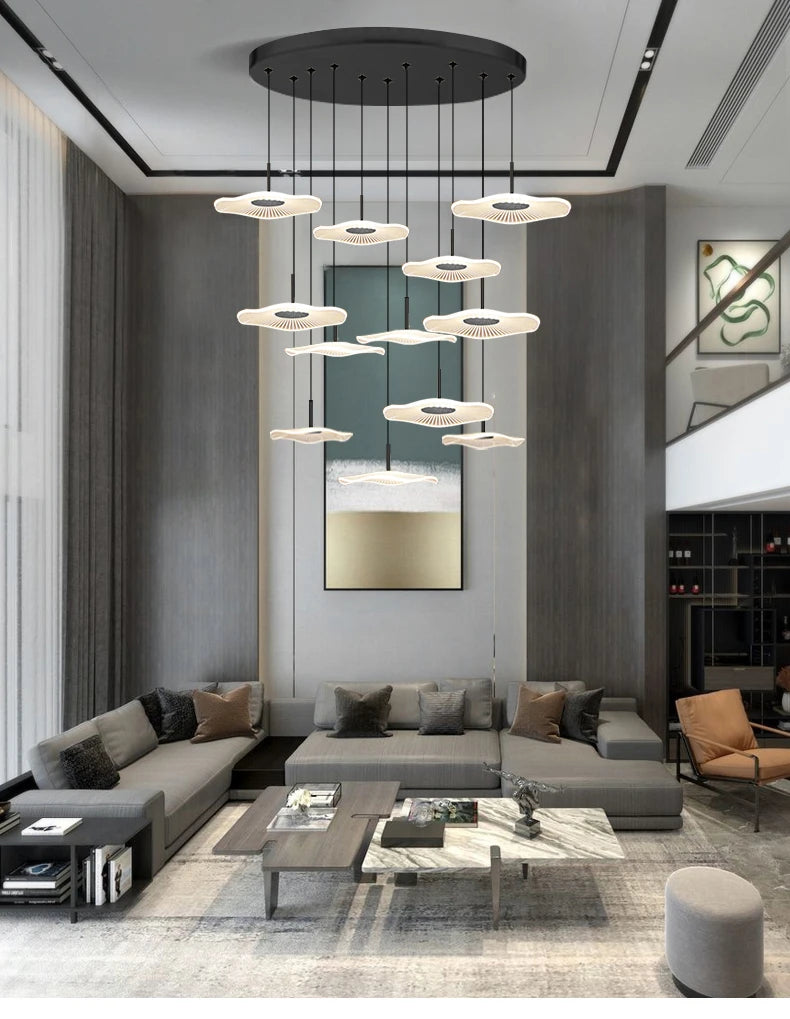contemporary chandeliers for high ceilings