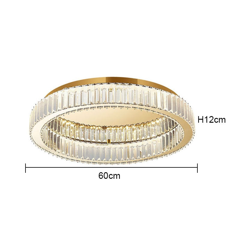 crystal ceiling light
