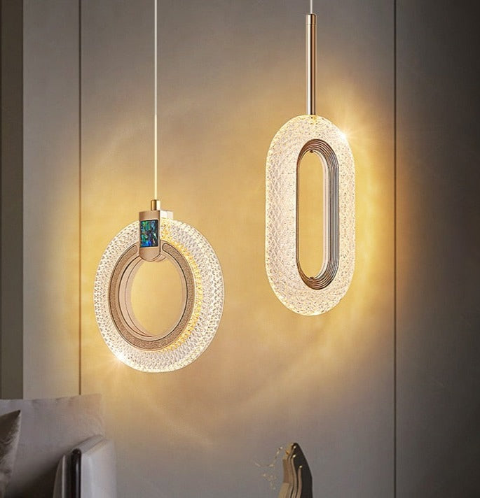 crystal pendant light