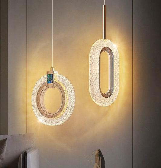 crystal pendant light
