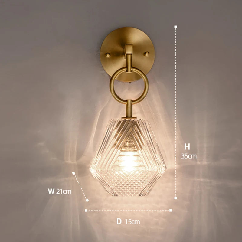 luxury diamond wall sconce lighting