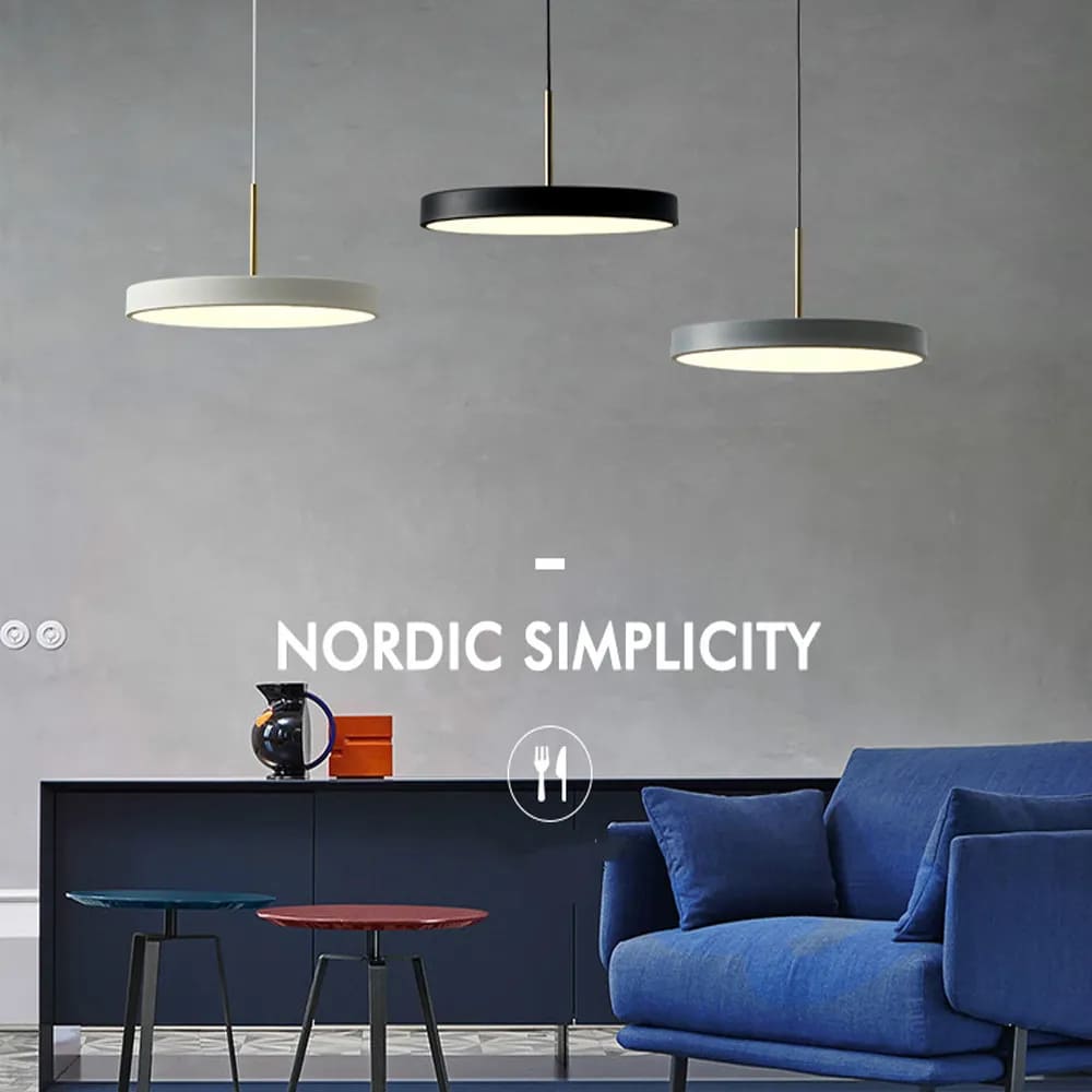 contemporary disc pendant lighting