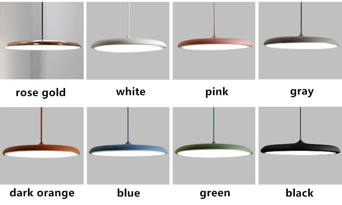 Gold disc ceiling light for modern interiors