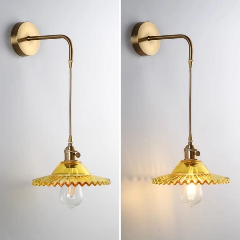 flower plug in wall sconce