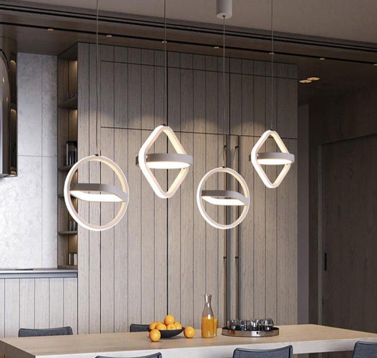 geometric pendant light