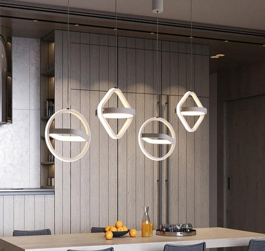 geometric pendant light