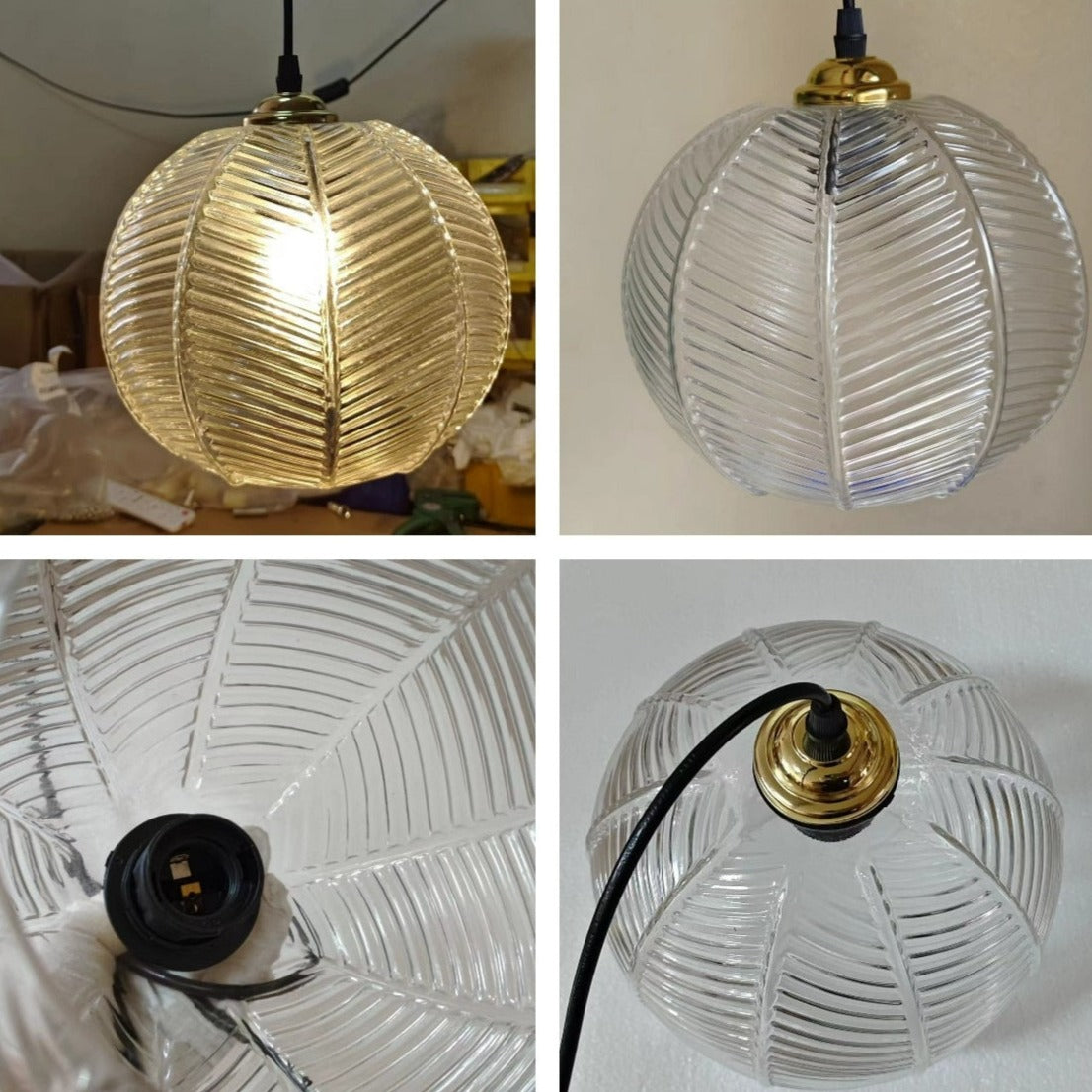 glass globe textured light