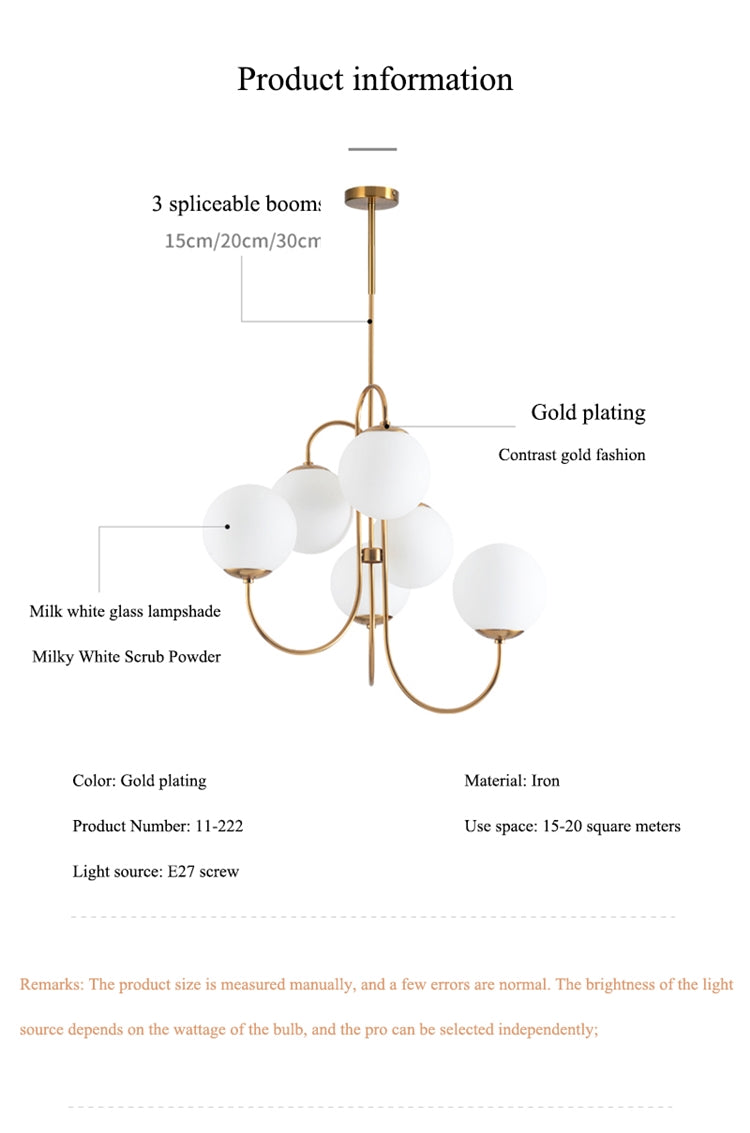 modern round globe chandelier for high ceilings