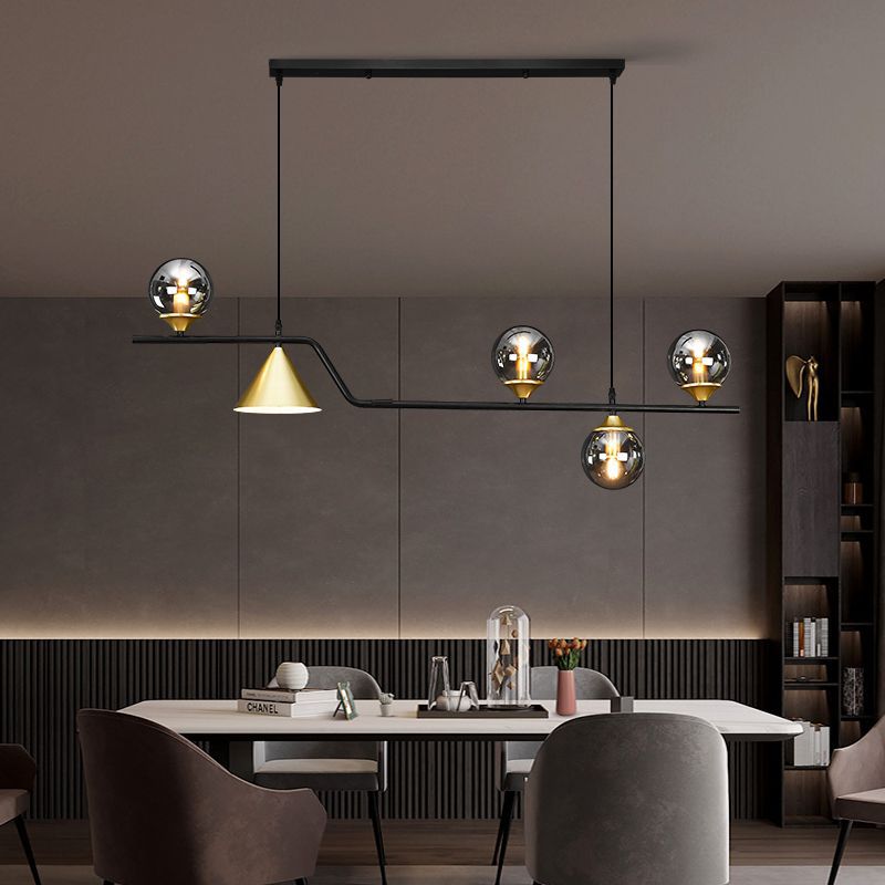 globe linear chandelier