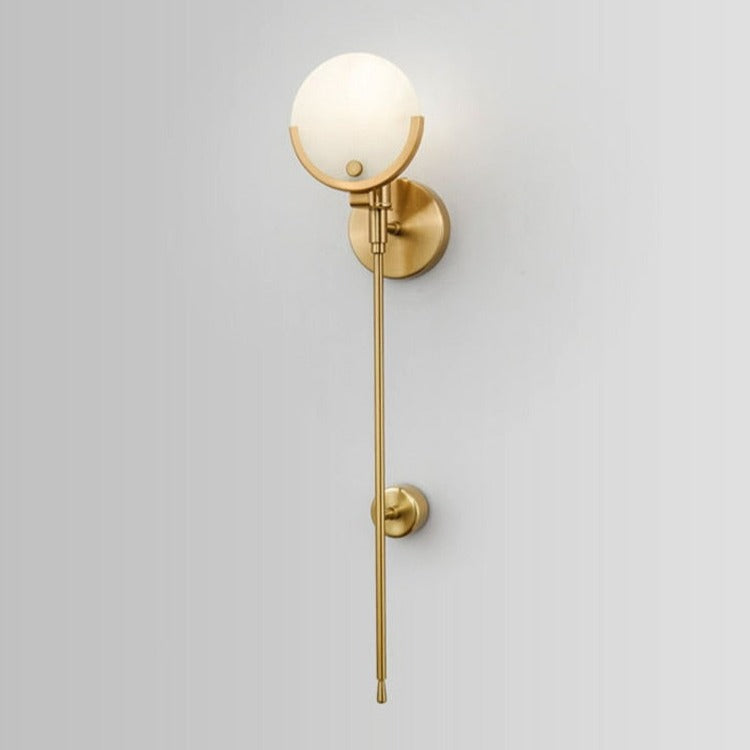 Unique marble design on wall light