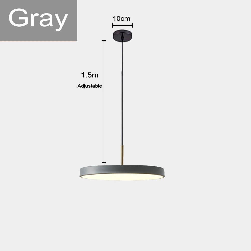 glass disc pendant light