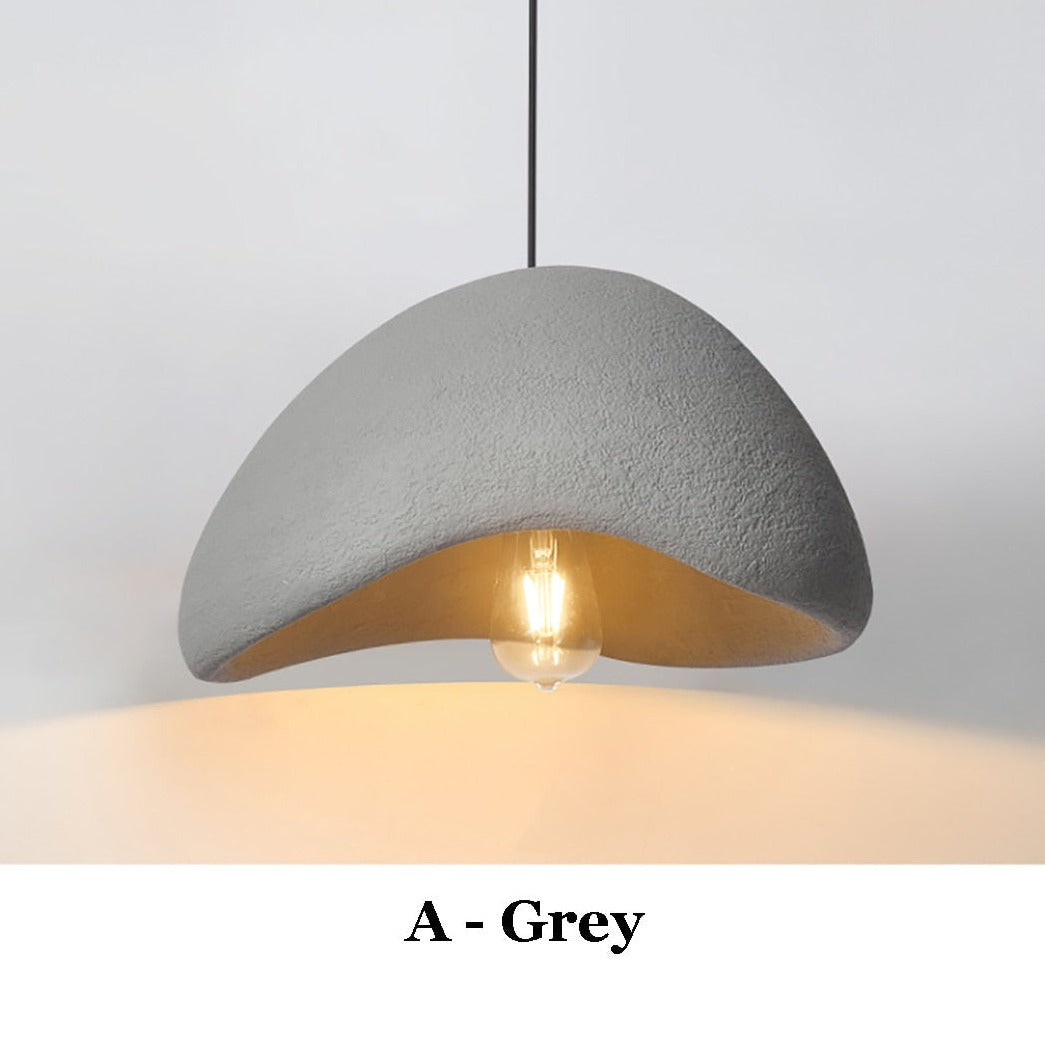 Wabi Sabi Hanging Lamp with Natural & Rustic Elements