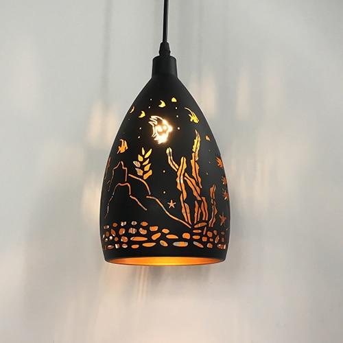 hollow pendant light