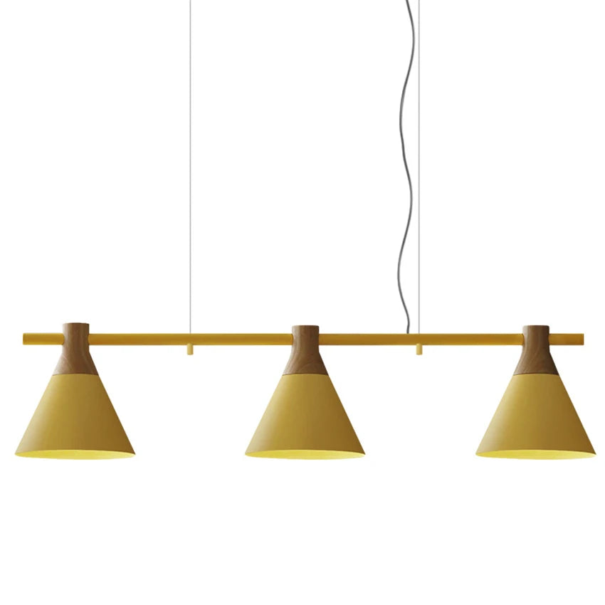 large glass cone pendant light