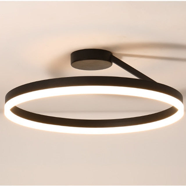 modern LED ring ceiling light for bedroom