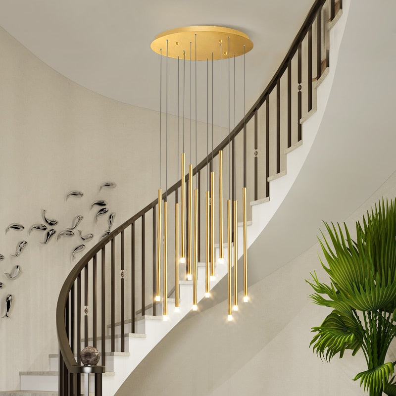 linear cascading chandelier