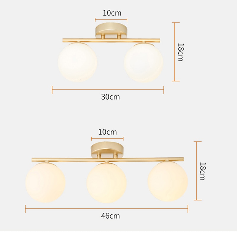 Side view of modern flush mount ceiling light