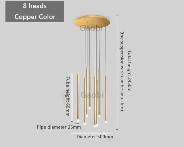 modern cascading chandelier