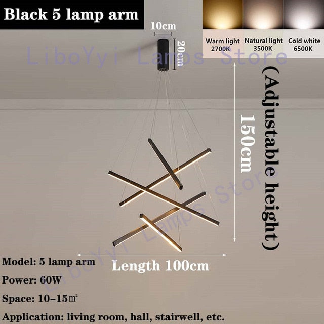 modern chandelier for high ceiling living room