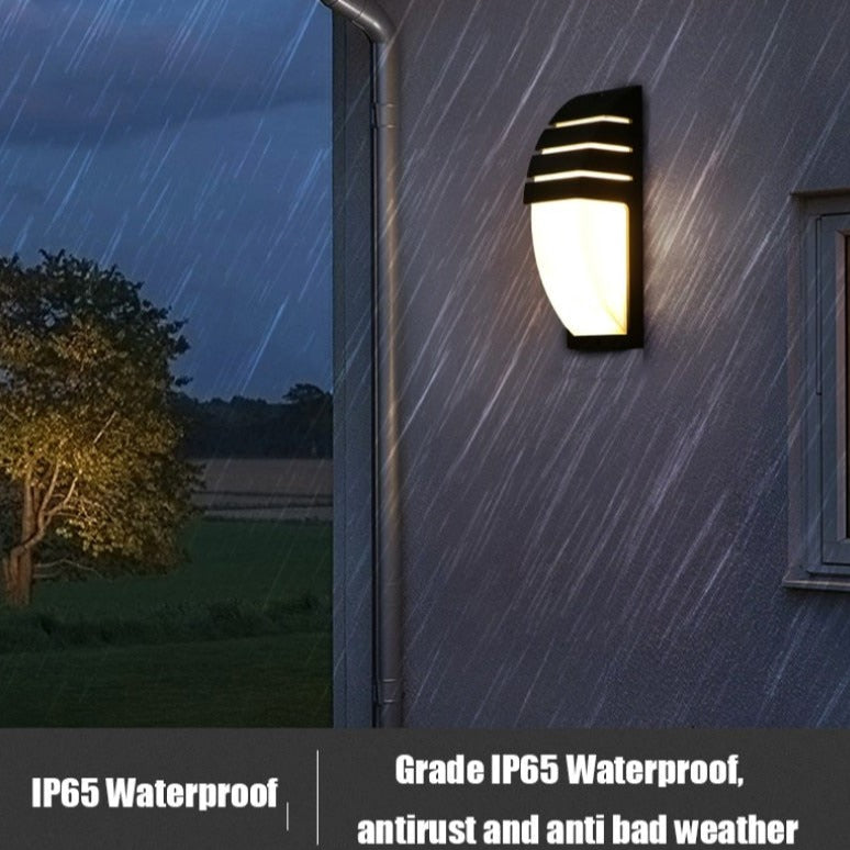 modern motion sensor outdoor wall light