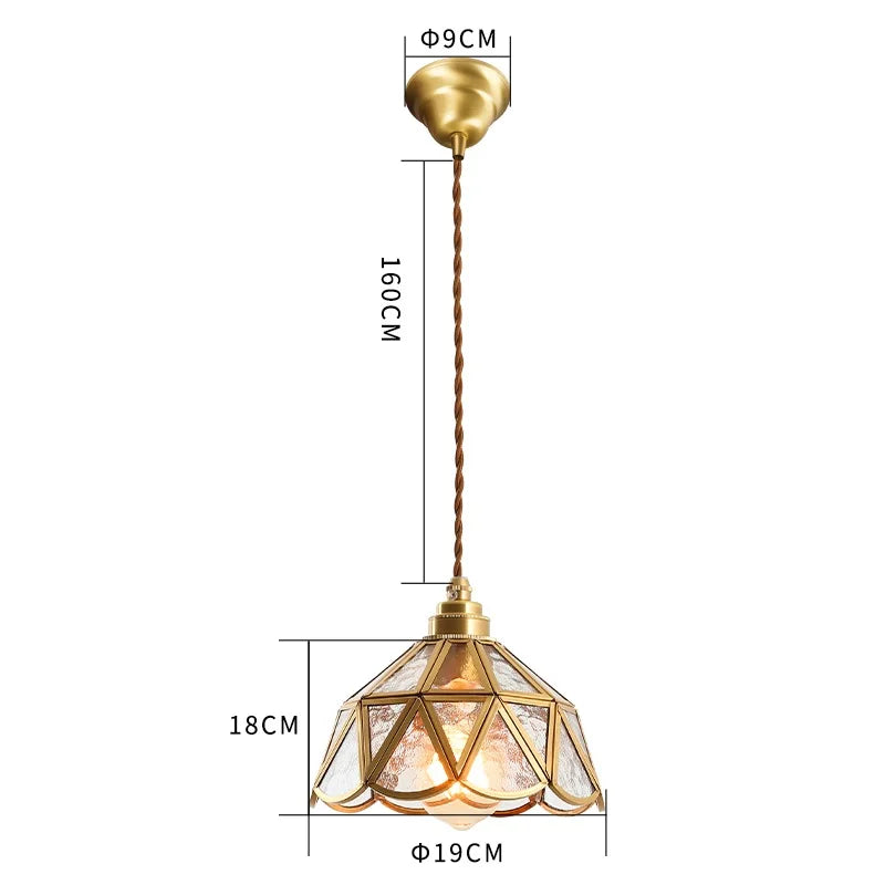 modern stained glass pendant light