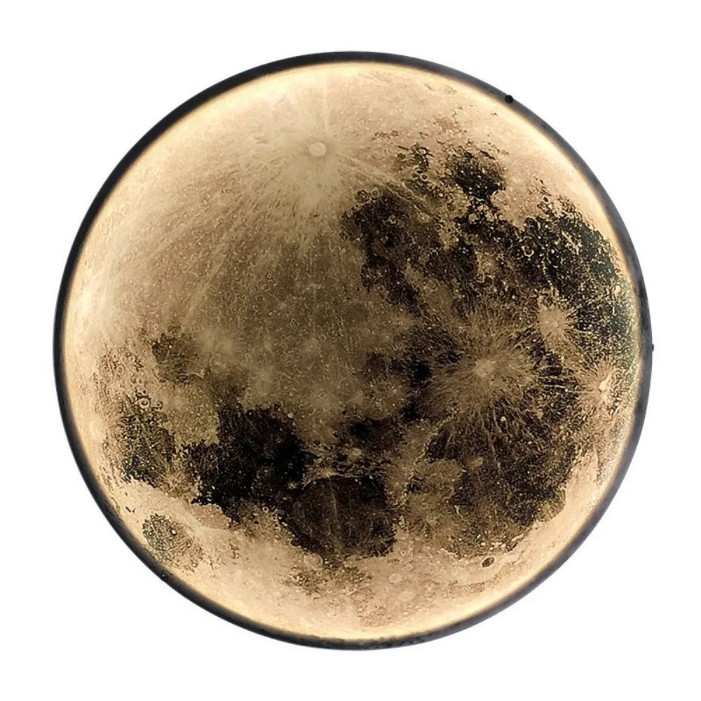realistic moon wall light