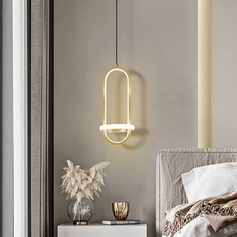 oval led pendant light