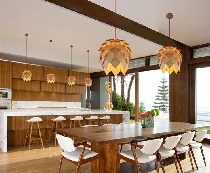 pinecone pendant light dining room