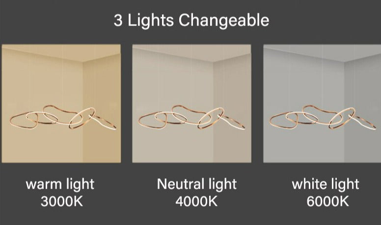 adjustable ring chandelier with dimmable lighting