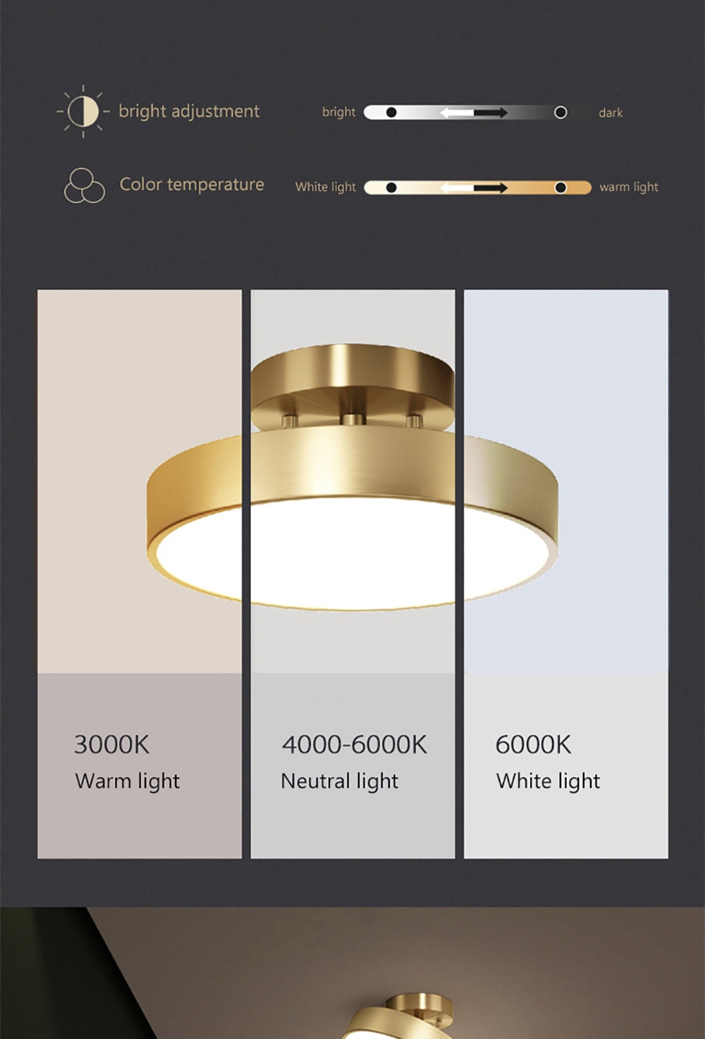 round flush mount light
