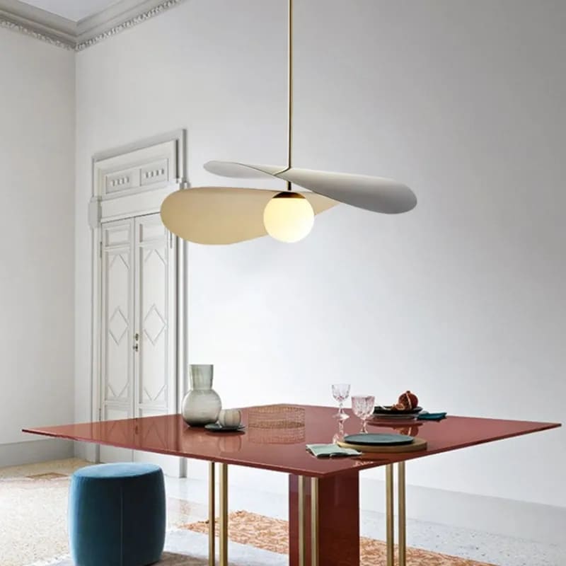 sculptural glass pendant light