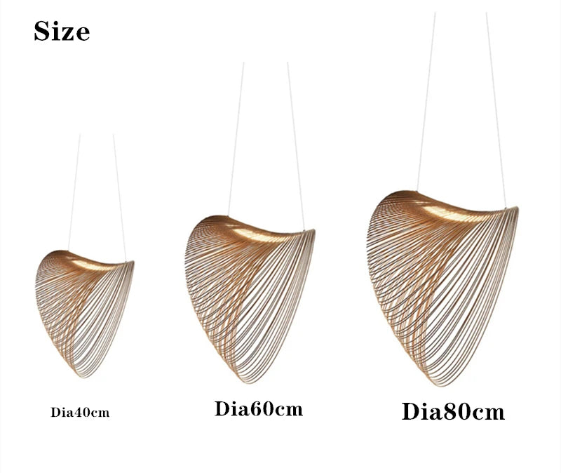 modern sculptural pendant light