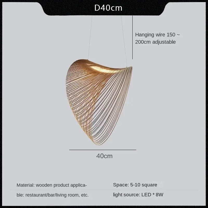 sculptural light fixture 15.74 inch