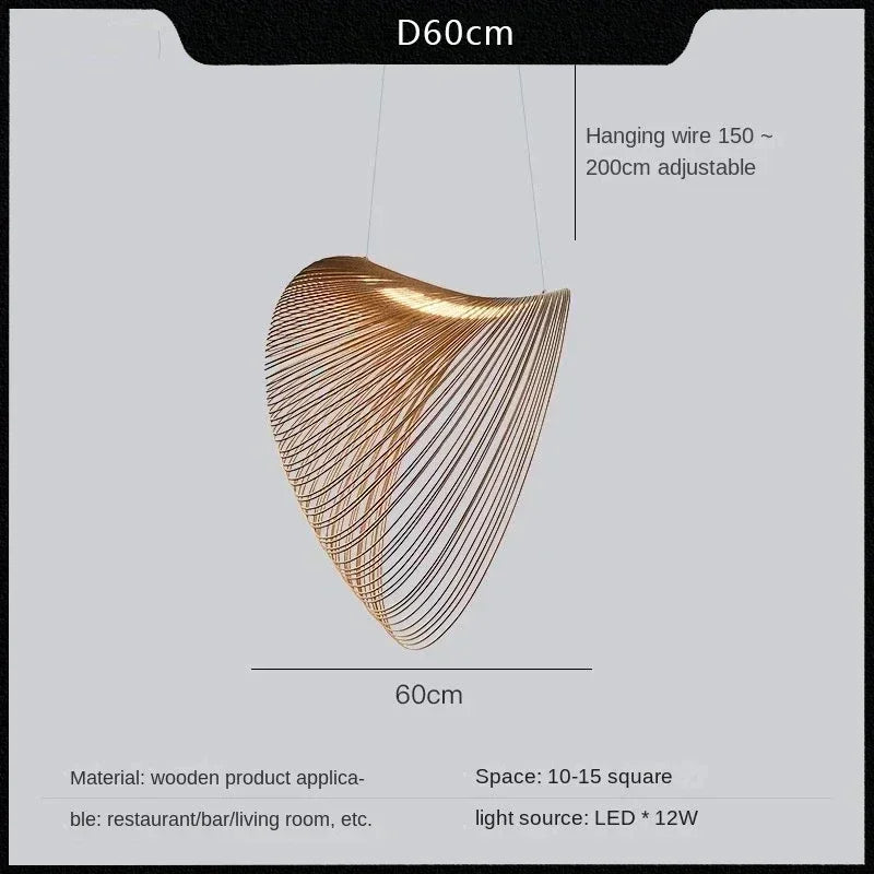 sculptural light fixture 23.62 inch