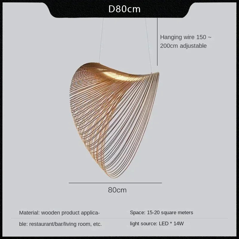 sculptural light fixture 31.49 inch