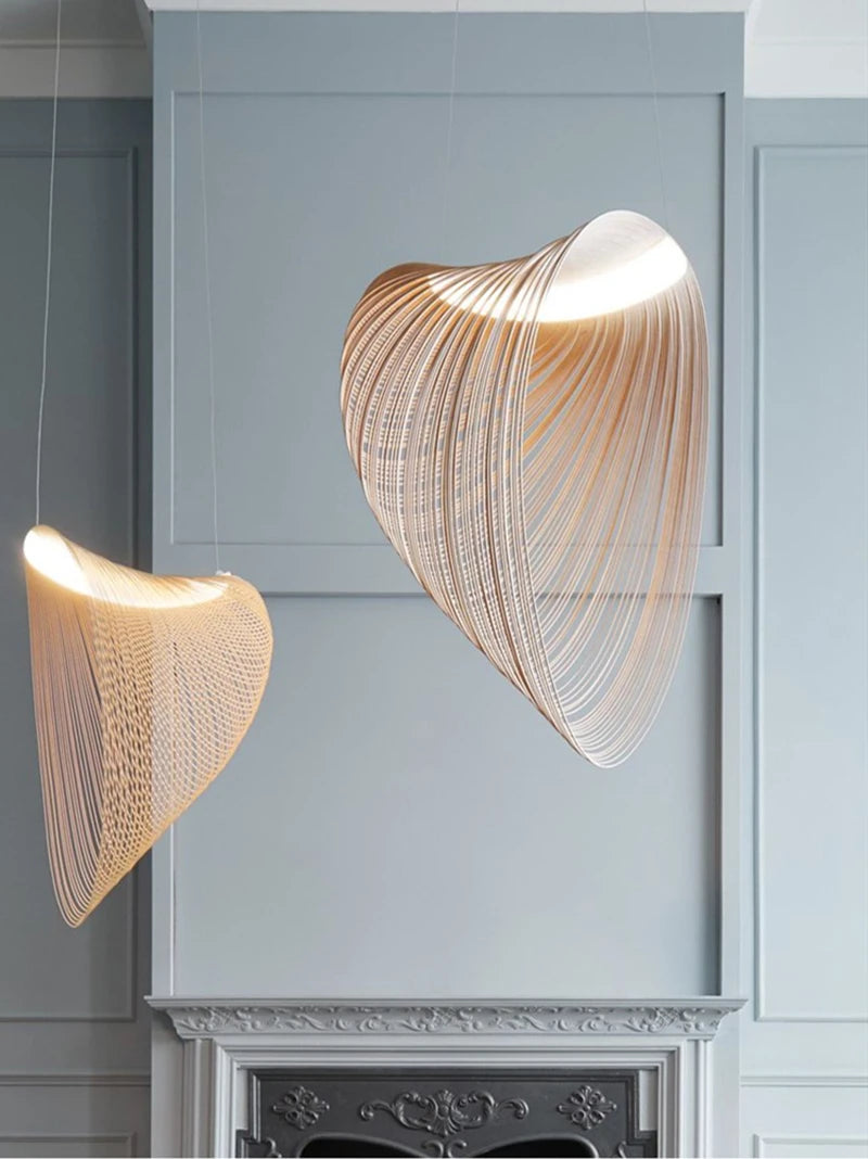 Modern Sculptural Pendant Light