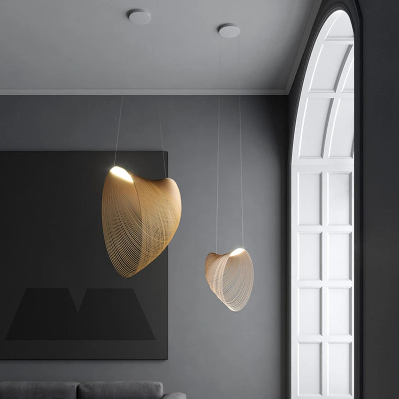 Modern Sculptural Pendant Light