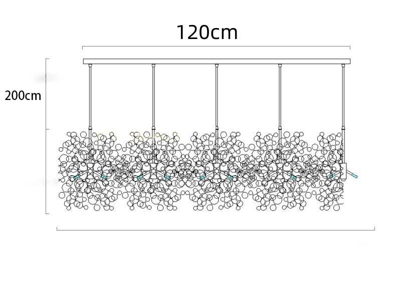 silver leaf chandelier